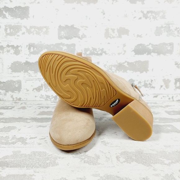 NEW Dr. Scholl's Lawless Tan Leather Slip On Block Heel Ankle Booties F896 - Picture 7 of 12